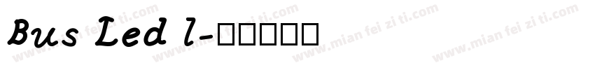 Bus Led l字体转换
